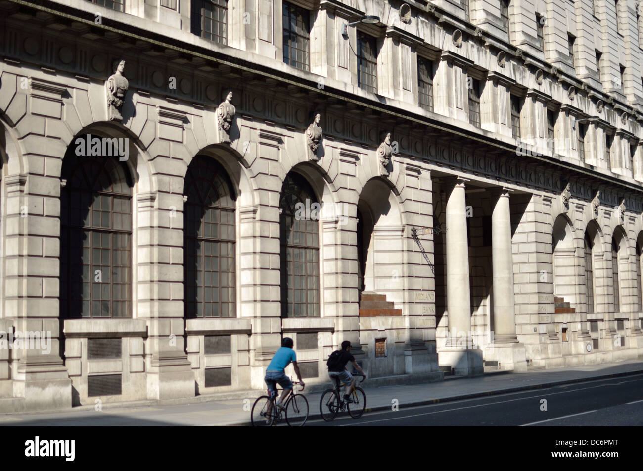 Midland Bank Grade I listed building in Poultry, City of London, London, UK. Stock Photo