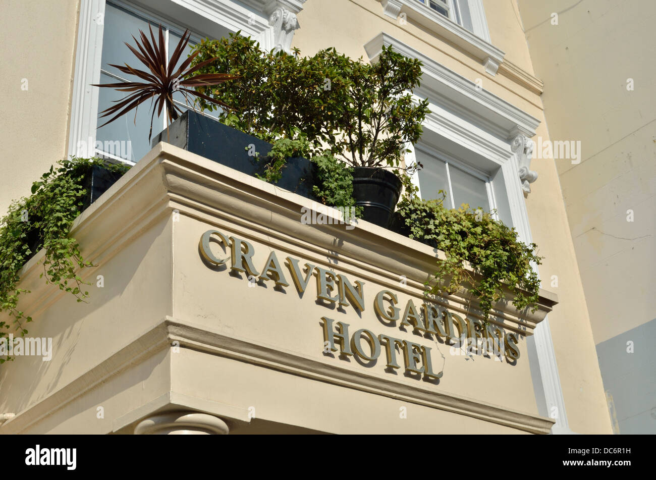 Craven Gardens Hotel, Bayswater, London, UK. Stock Photo