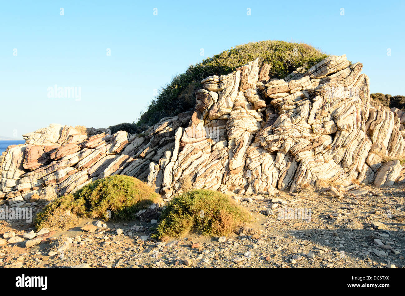 Rock formation on Cape Melissa, Agios Pavlos, Southern Crete, Greece Stock  Photo - Alamy