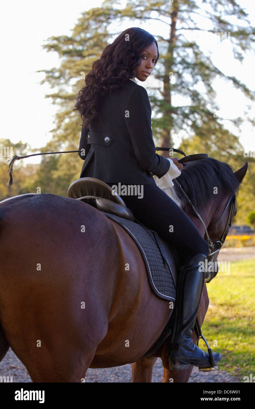 Young woman horse riding boot hi res stock photography and images Alamy