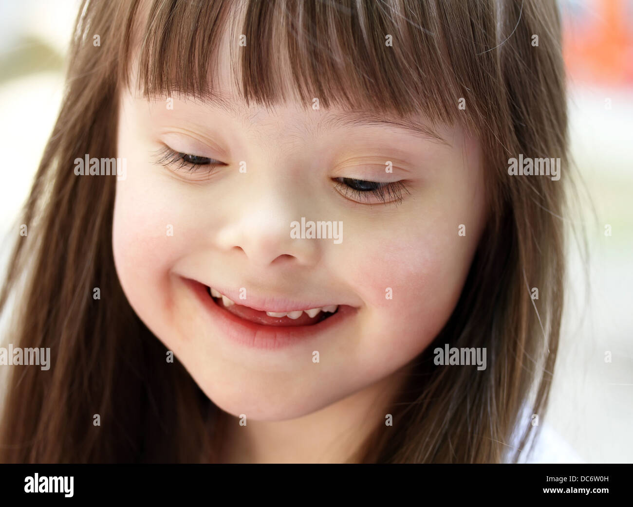 Portrait of beautiful young girl on the playground Stock Photo - Alamy