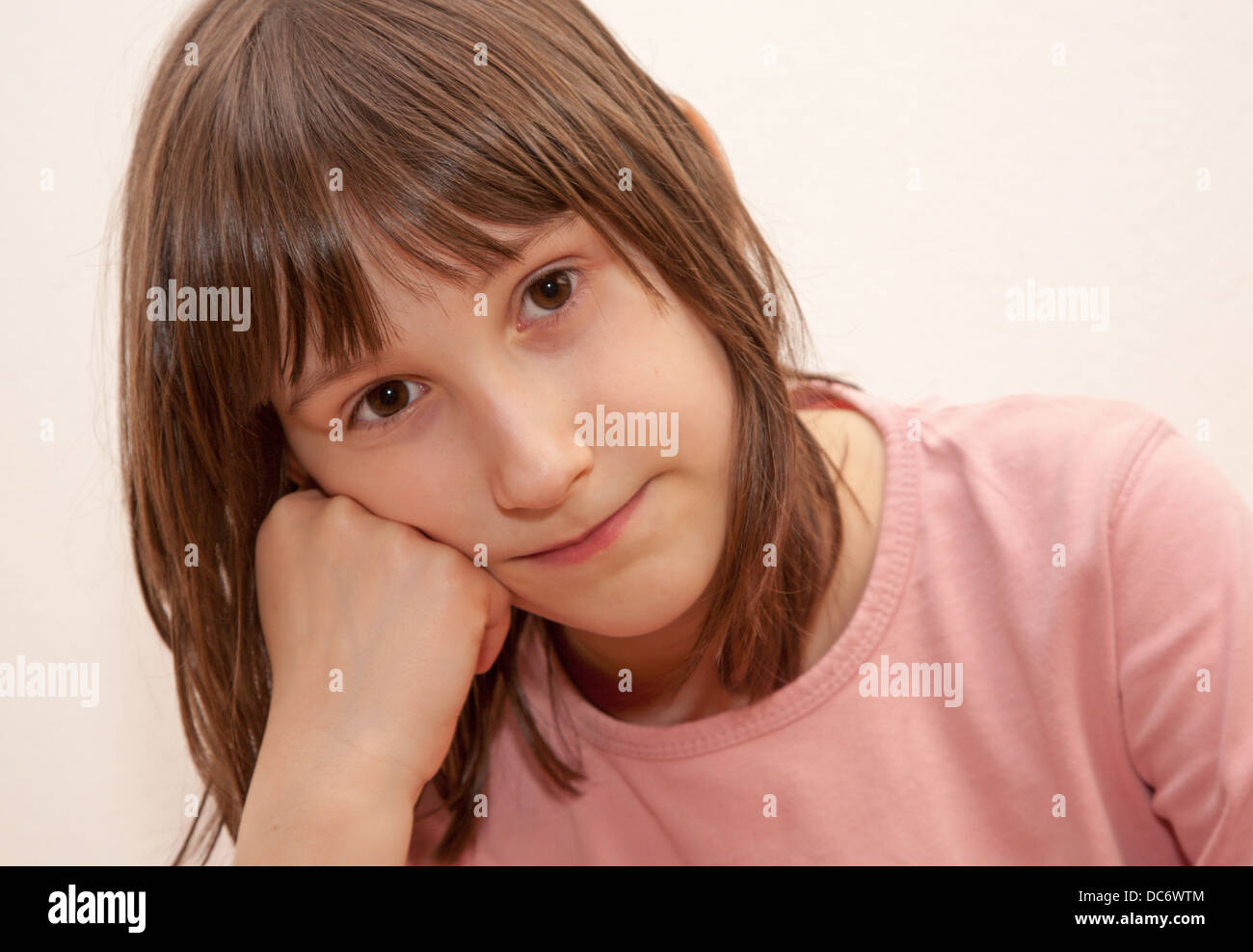 portrait of little girls Stock Photo