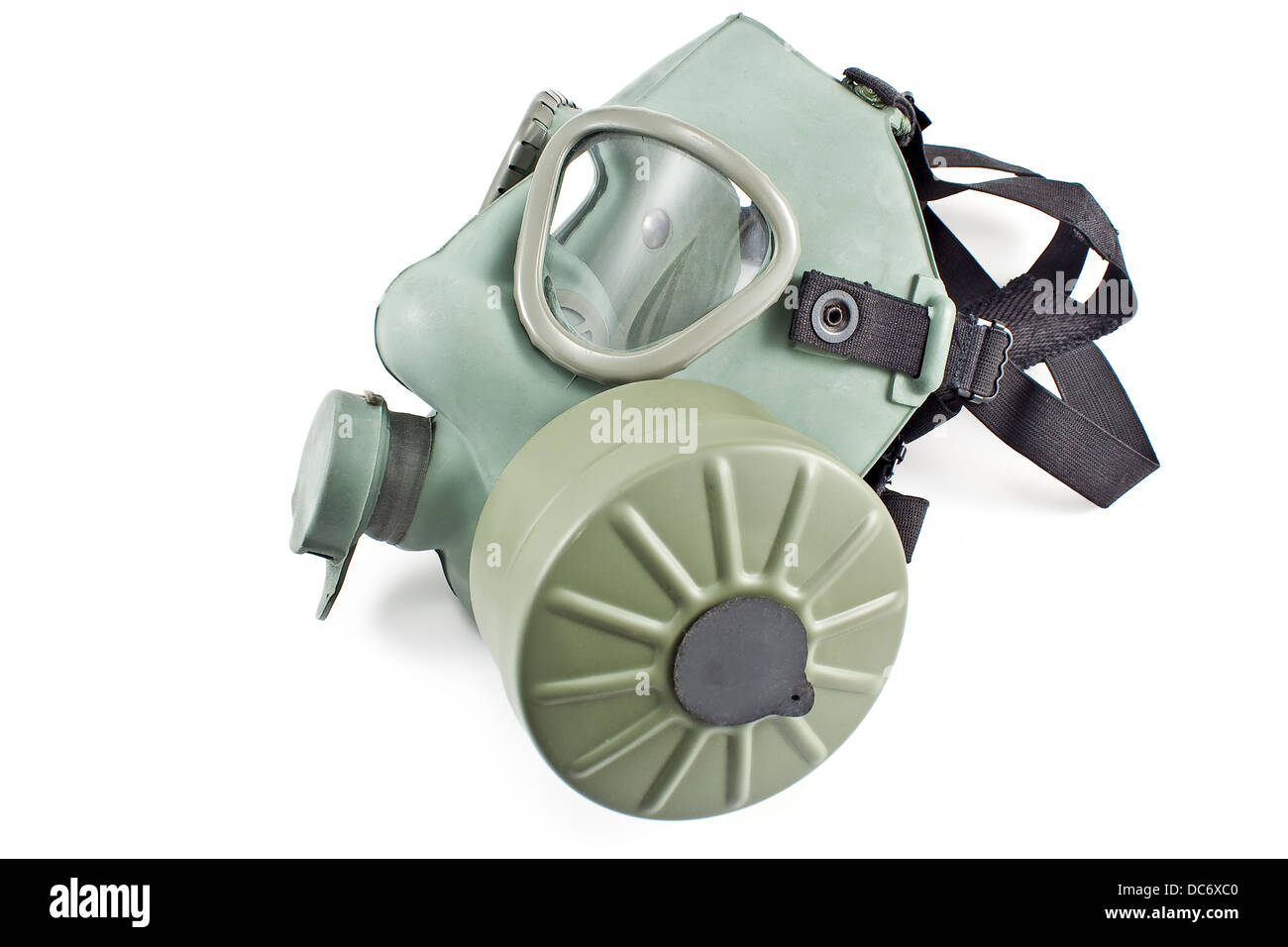 Gas mask isolated on white background Stock Photo