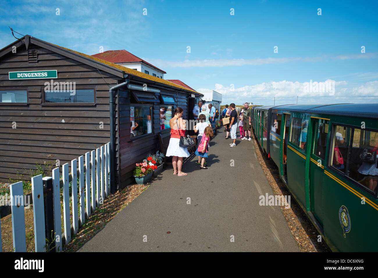 Dungeness train station, Dungeness Kent UK Stock Photo - Alamy