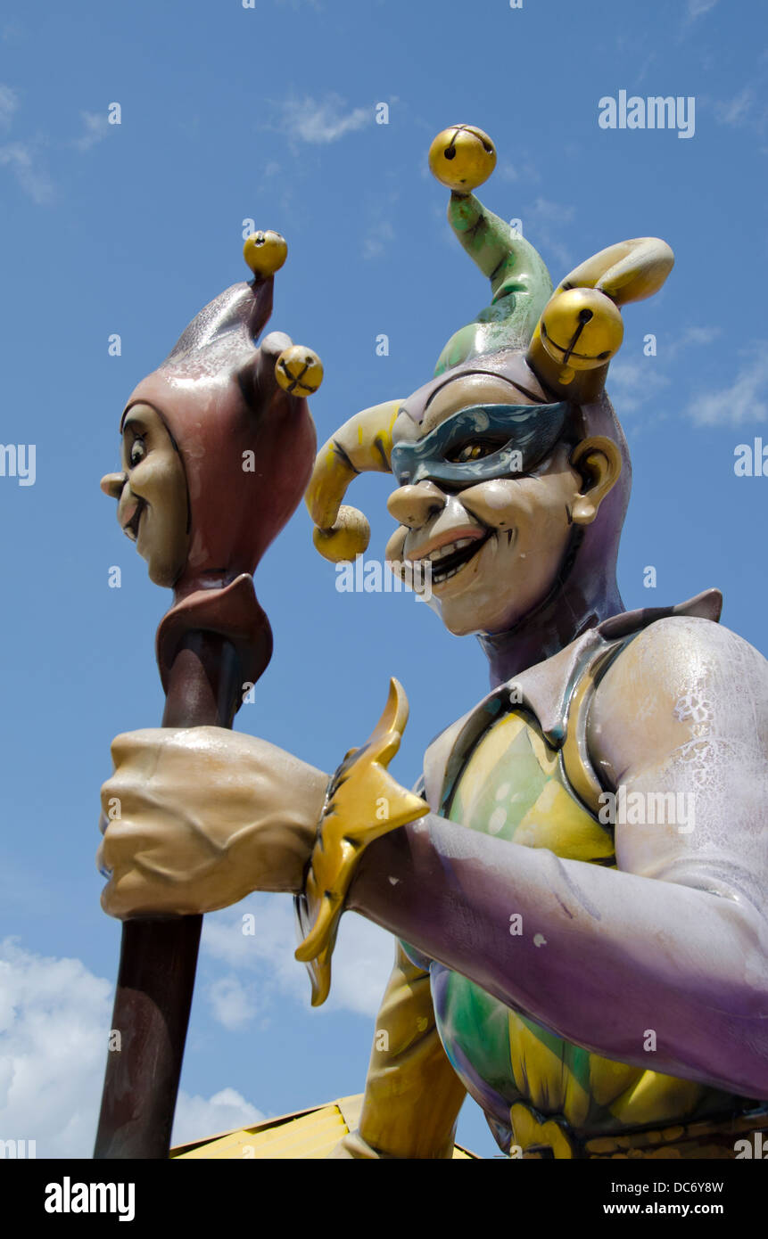 what are mardi gras statues made of