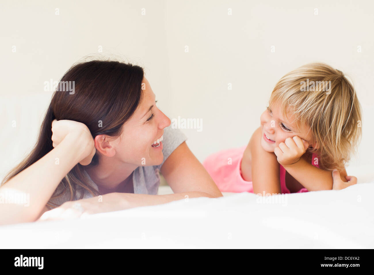 Portrait of mother with daughter (2-3) Stock Photo
