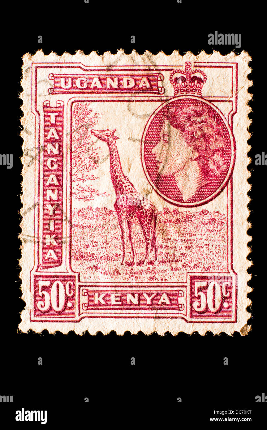 Kenya Uganda Tanganyika postage stamp Stock Photo