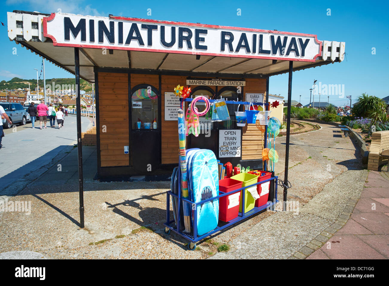 Marine Parade Station the Western Terminus of the Miniature Railway Hastings Sussex UK Stock Photo
