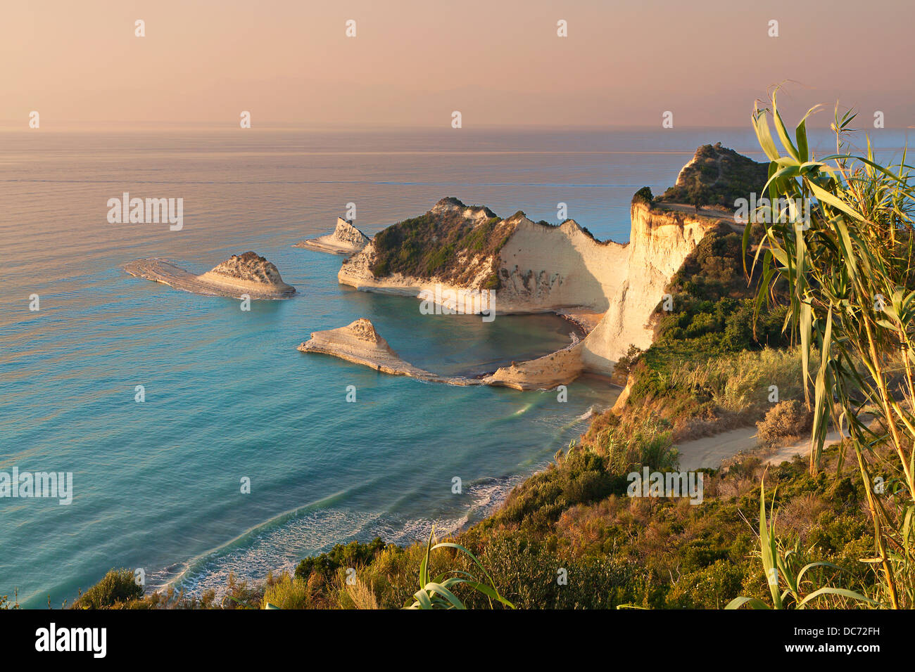 Cape Drastis at Corfu island in Greece Stock Photo - Alamy