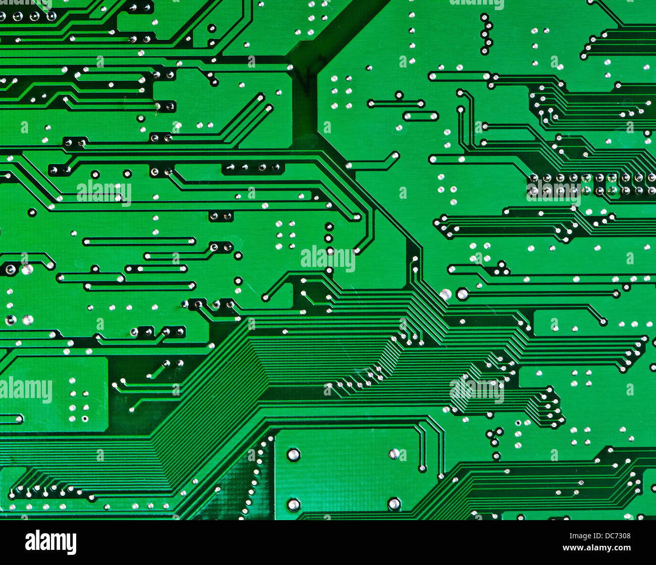 Circuit board macro as technology background Stock Photo
