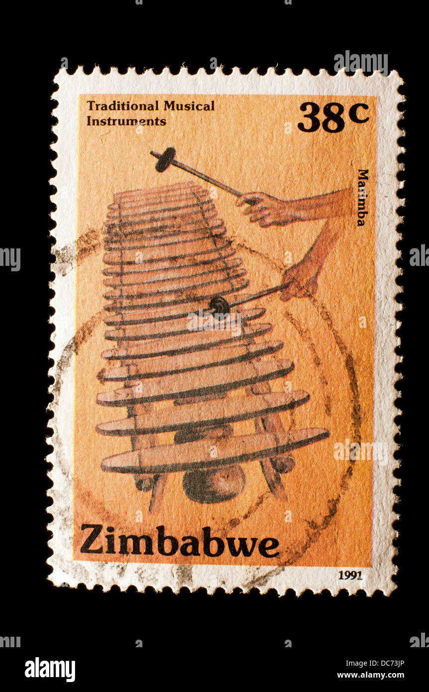 old Zimbabwe postage stamp Stock Photo Alamy