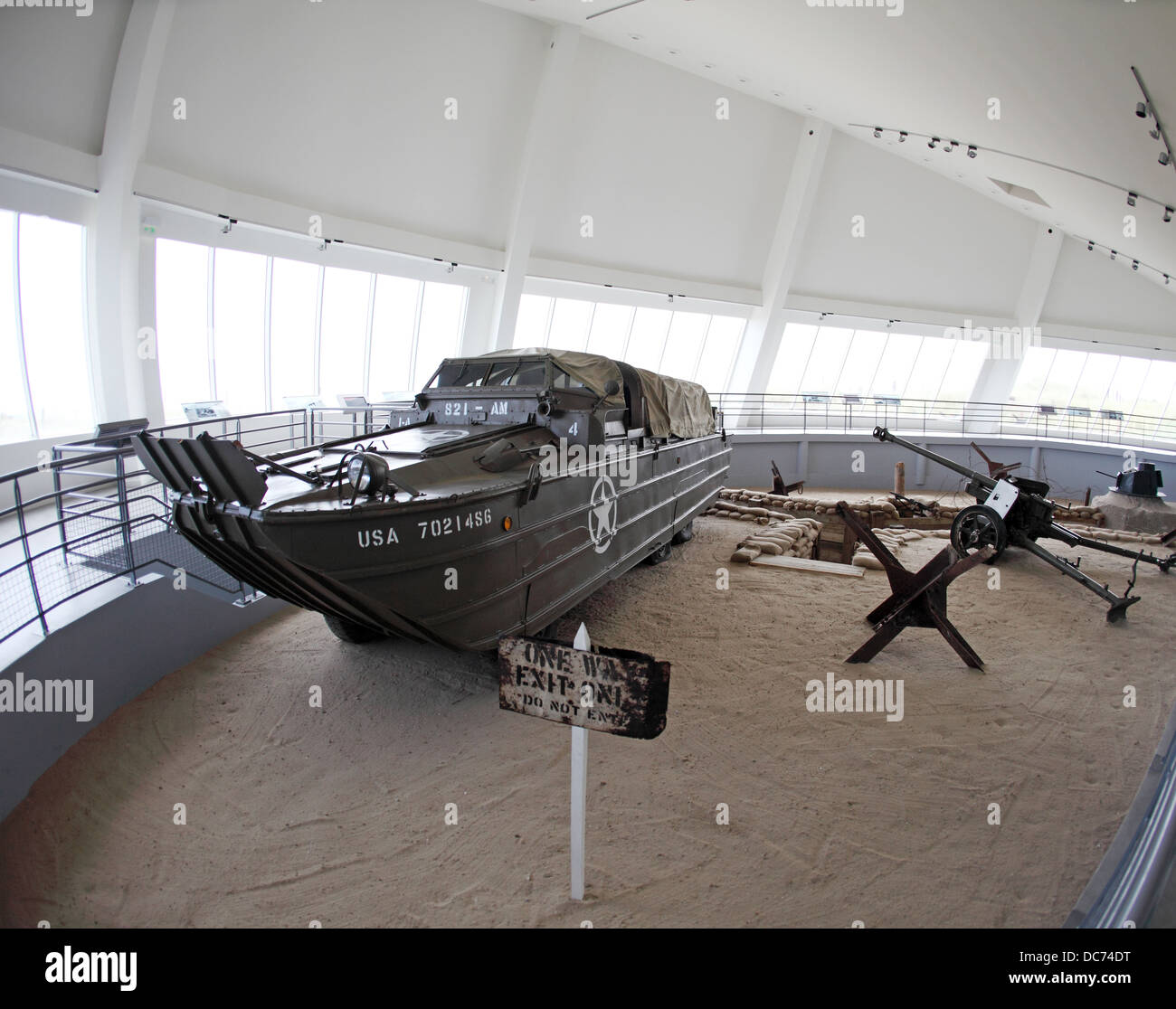 Duck amphibious landing craft at Utah Beach Museum, Normandy, France