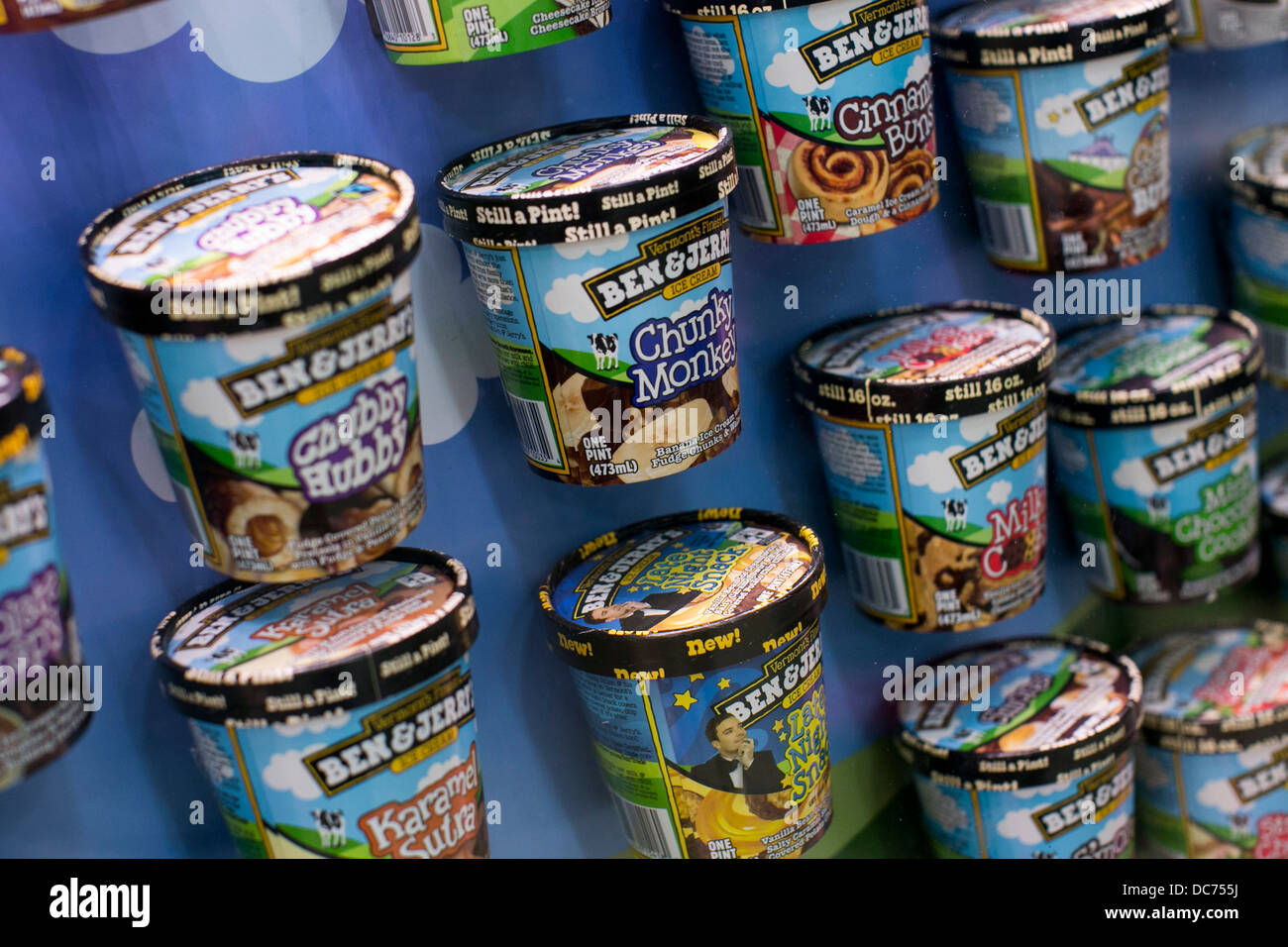 Ben & Jerry's ice cream packaging Stock Photo Alamy