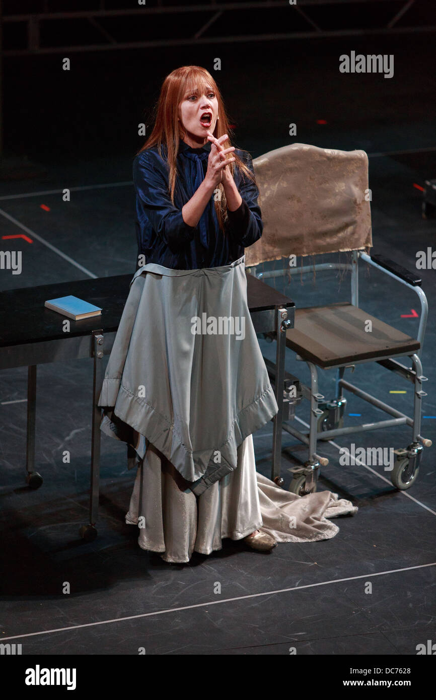 Hamlet rehearsal in the Lyceum theater during the Edinburgh International Festival Stock Photo