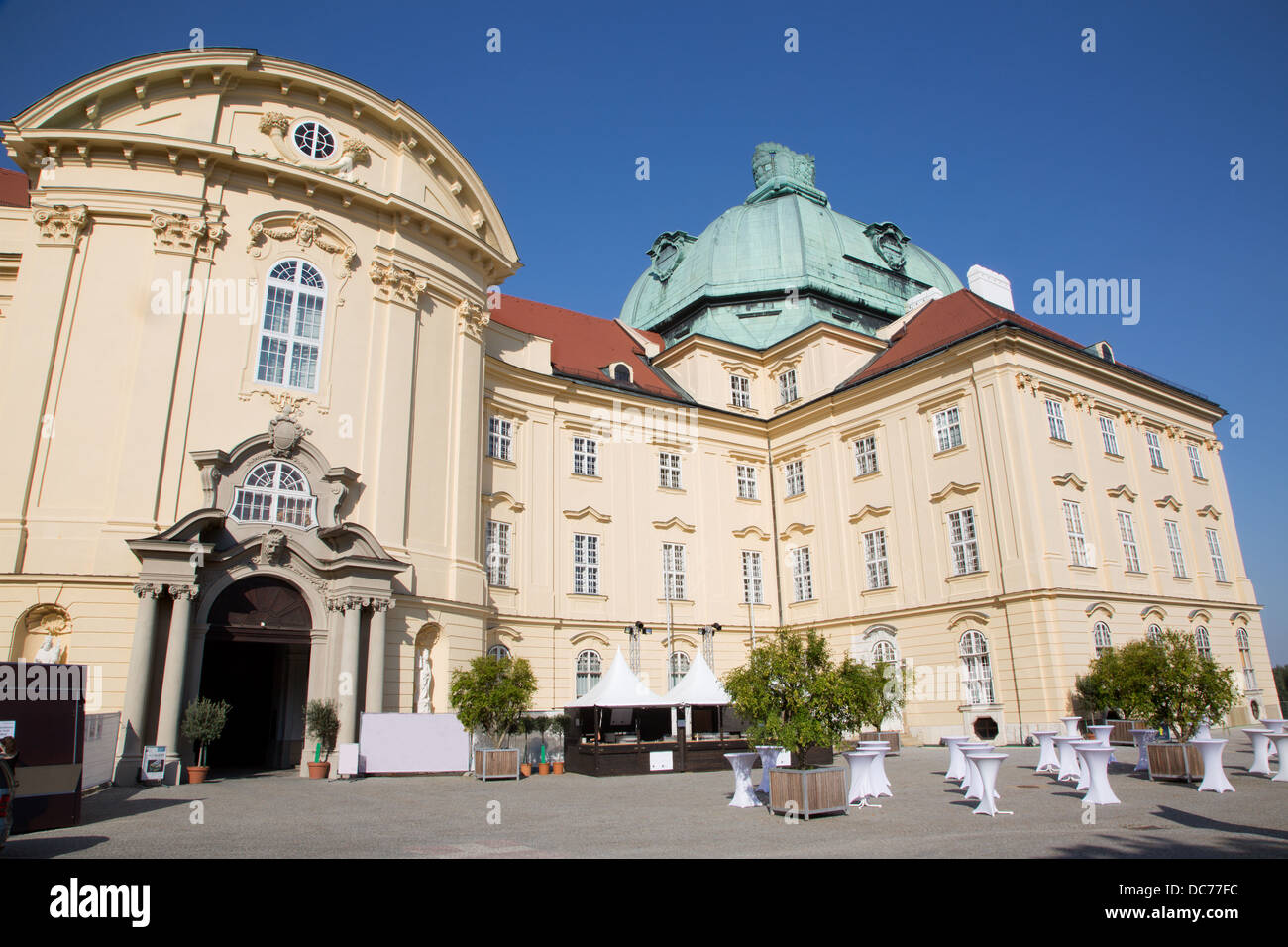 Vienna - Monastery in Klosterneuburg from west on July 27, 2013 Vienna. Stock Photo