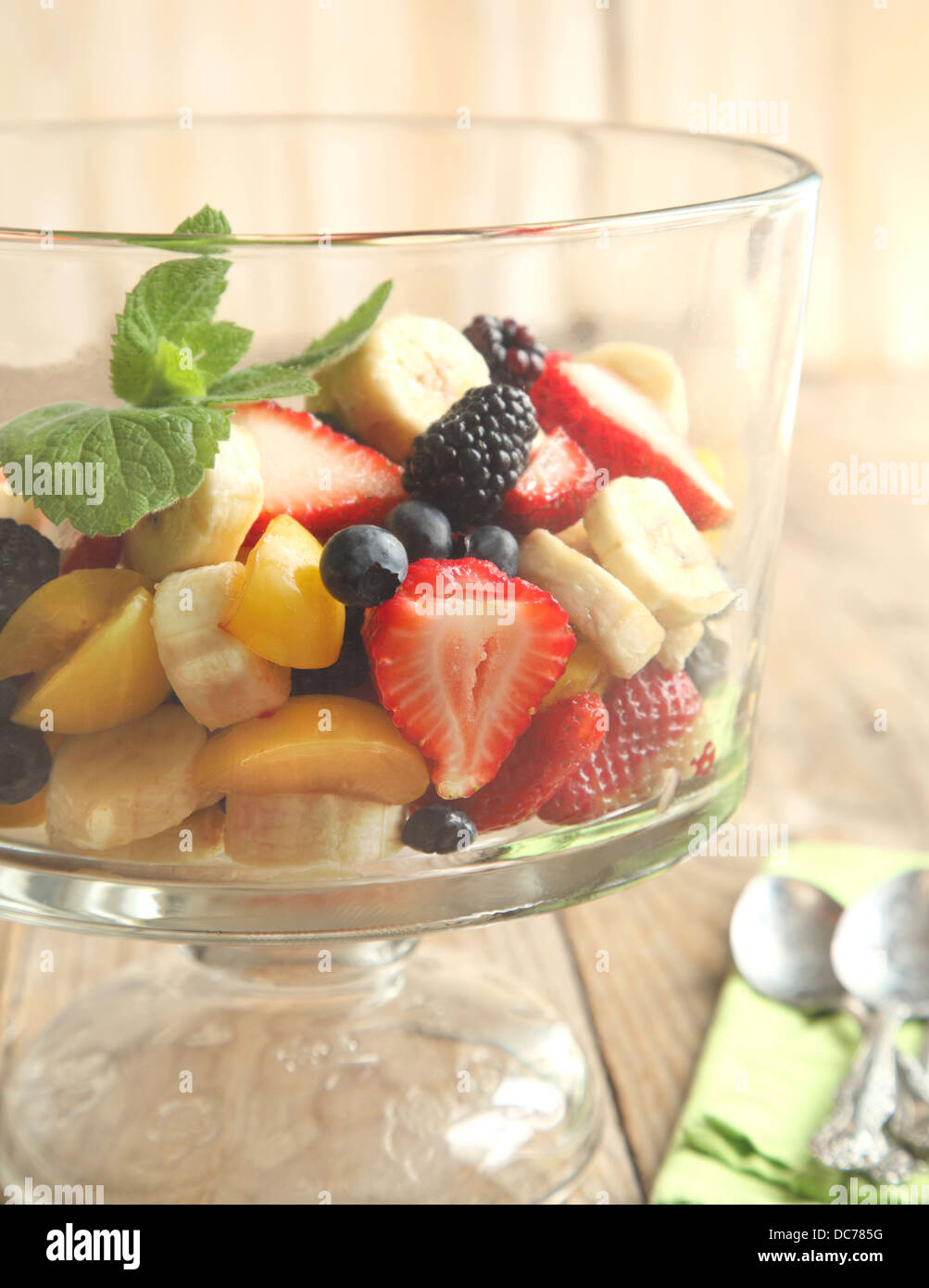 Fruit salad with banana hi-res stock photography and images - Alamy