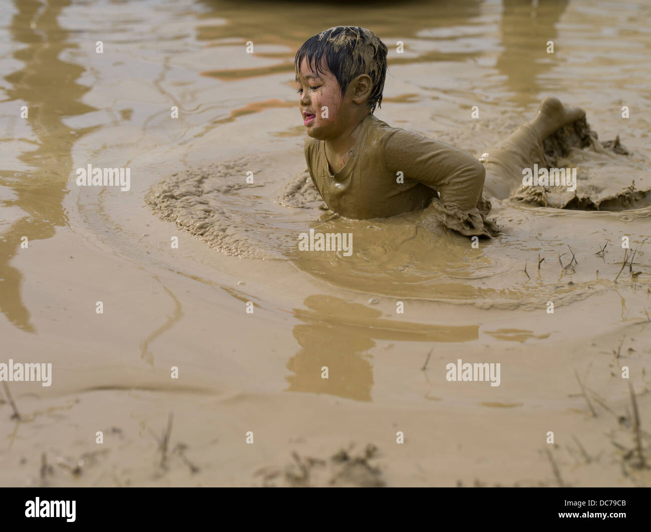 Kin Town Mud Festival, Okinawa, Japan Stock Photo Alamy