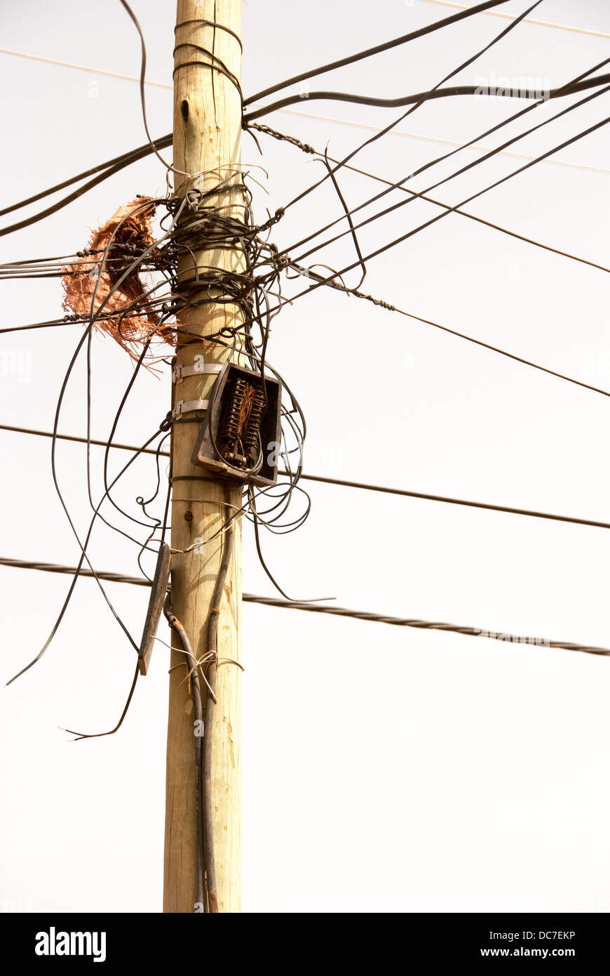 Wires On Telephone Pole