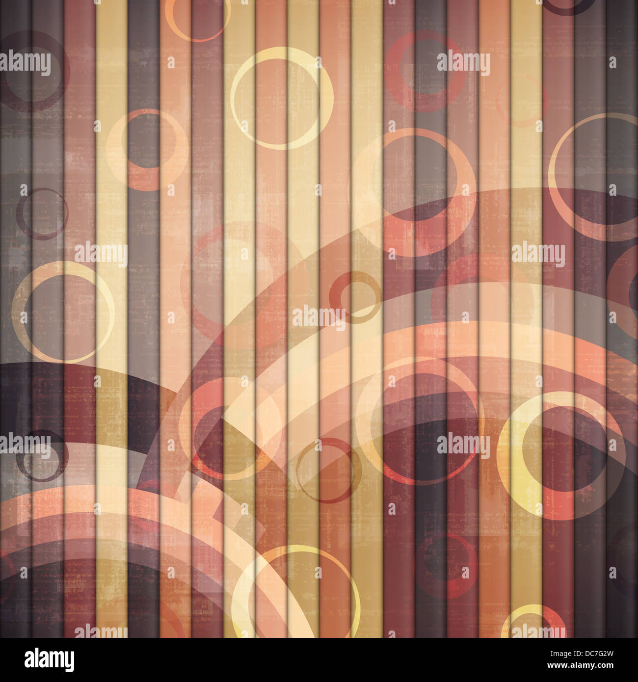 new abstract wallpaper with colored stripes and circles can use like vintage background Stock Photo