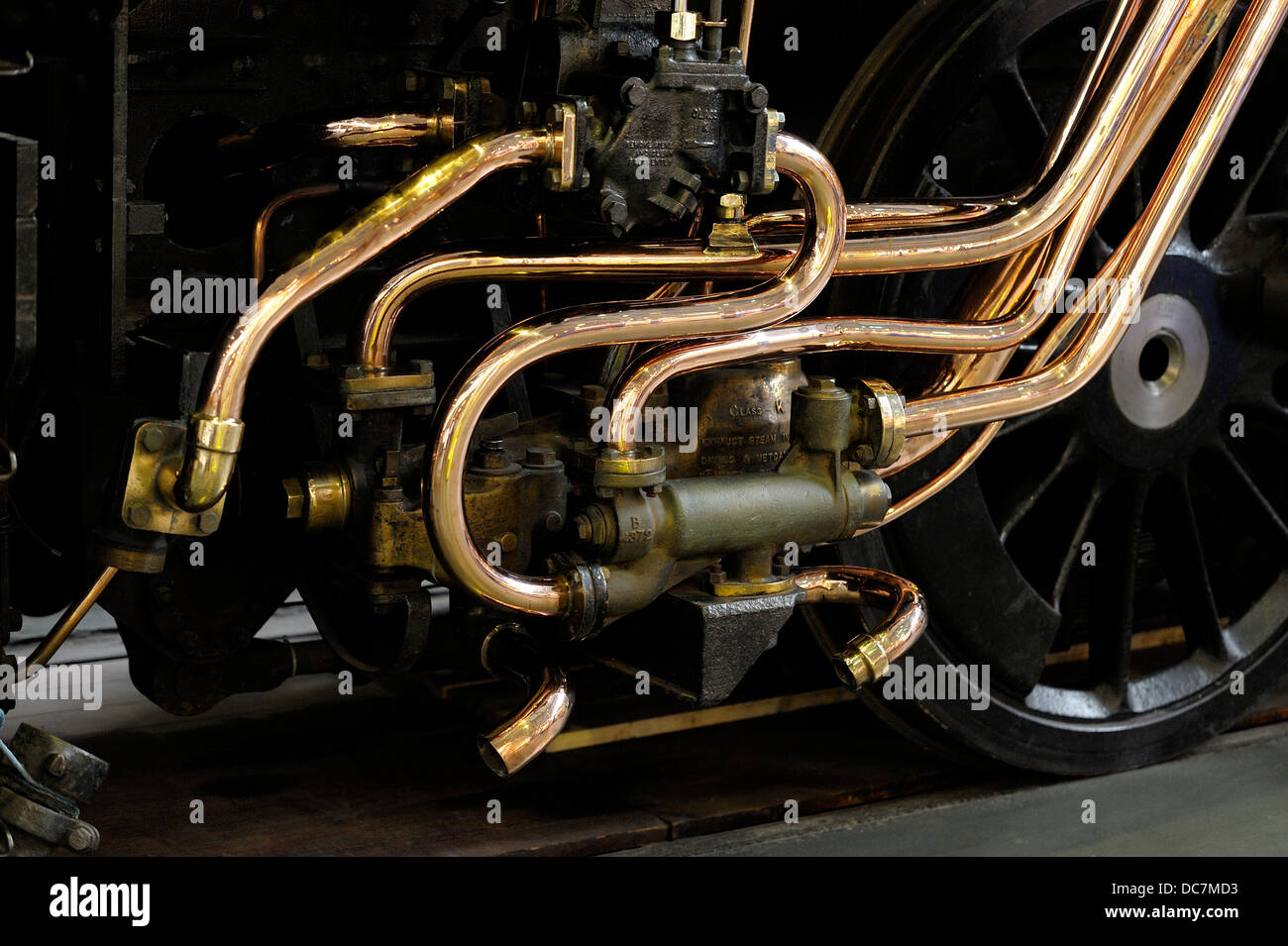 Steam exhaust pipes on a steam Stock Photo Alamy