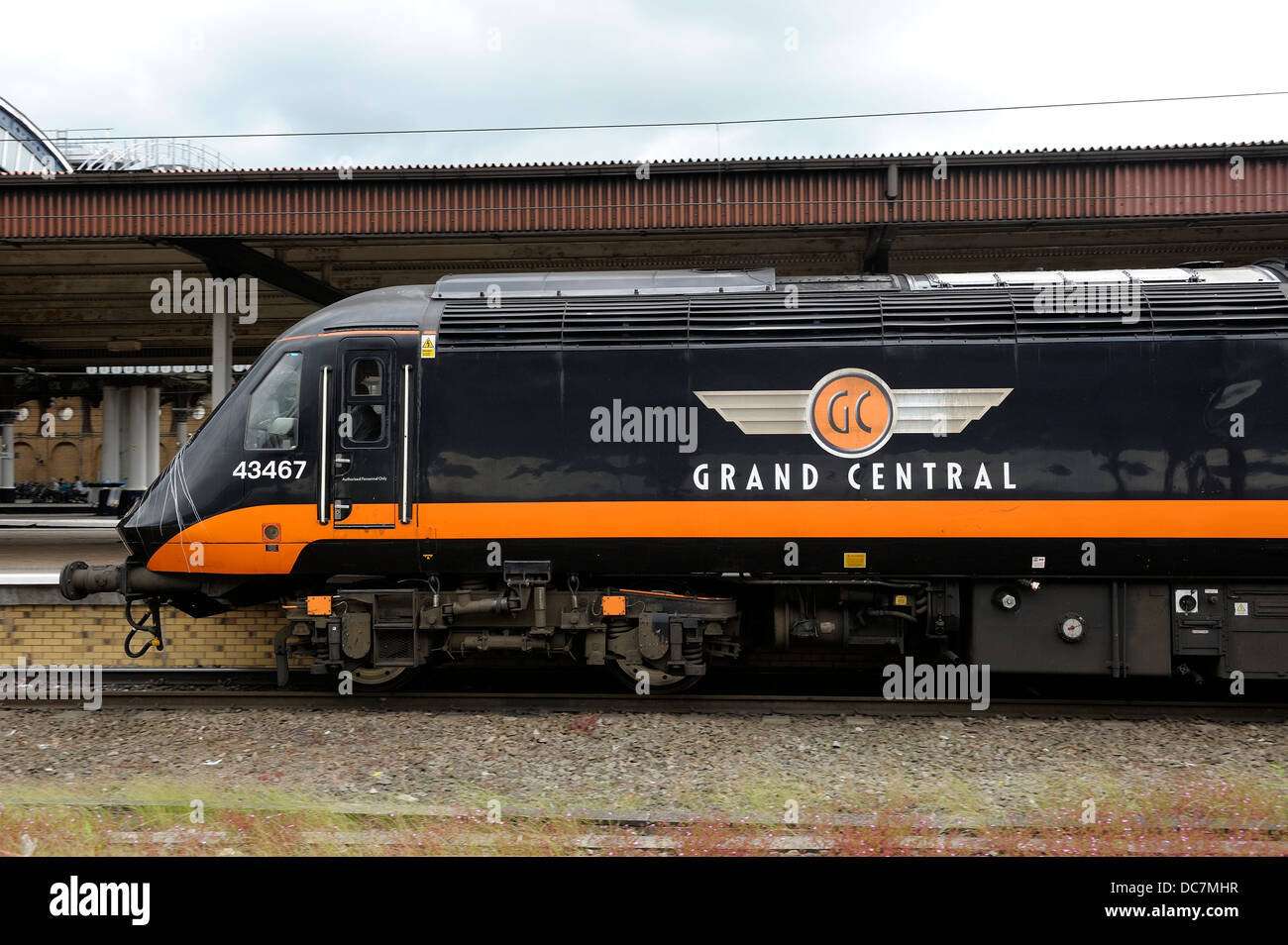 Grand central trains York england uk Stock Photo