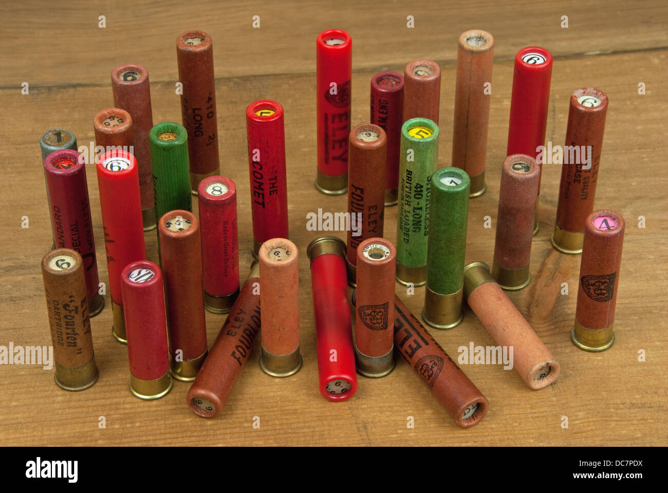 A selection of vintage .410 shotgun cartridges Stock Photo Alamy