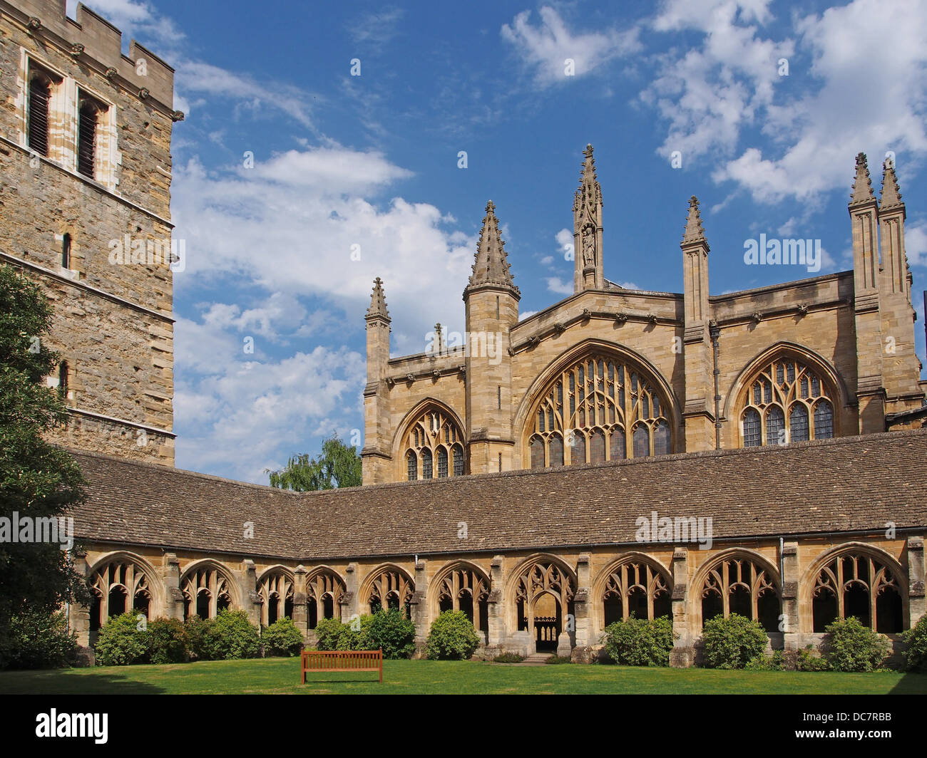 New College Cloisters, Oxford University Stock Photo