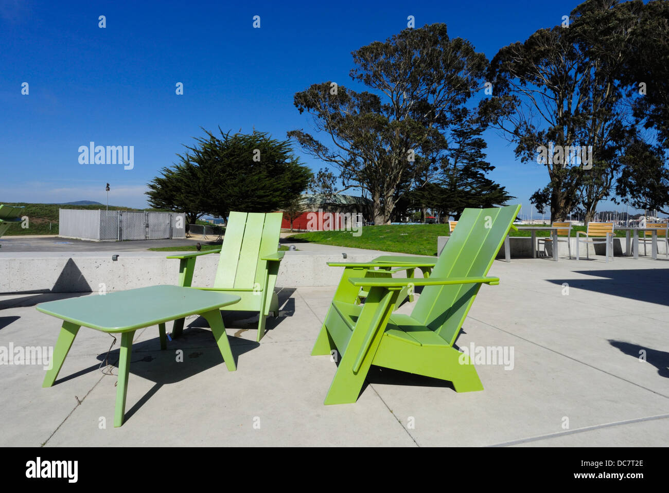 The Beach Hut Café at Crissy Fields, San Francisco CA Stock Photo