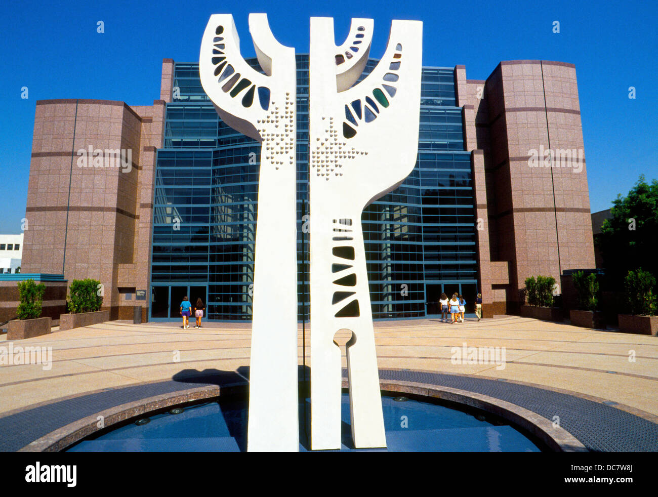 The Museum of Tolerance features Holocaust memorials and is part of the Simon Wiesenthal Center in Los Angeles, California, USA. Stock Photo