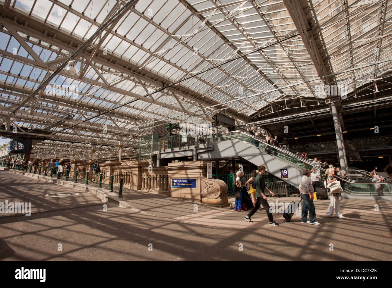 Interior of Waverley Station, Edinburgh, Scotland UK Stock Photo - Alamy