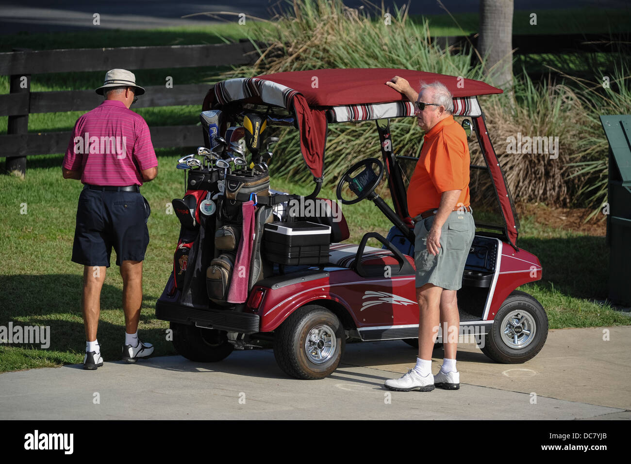 Residents Golfing On The Golf Course At The Mallory Hill Country Club 