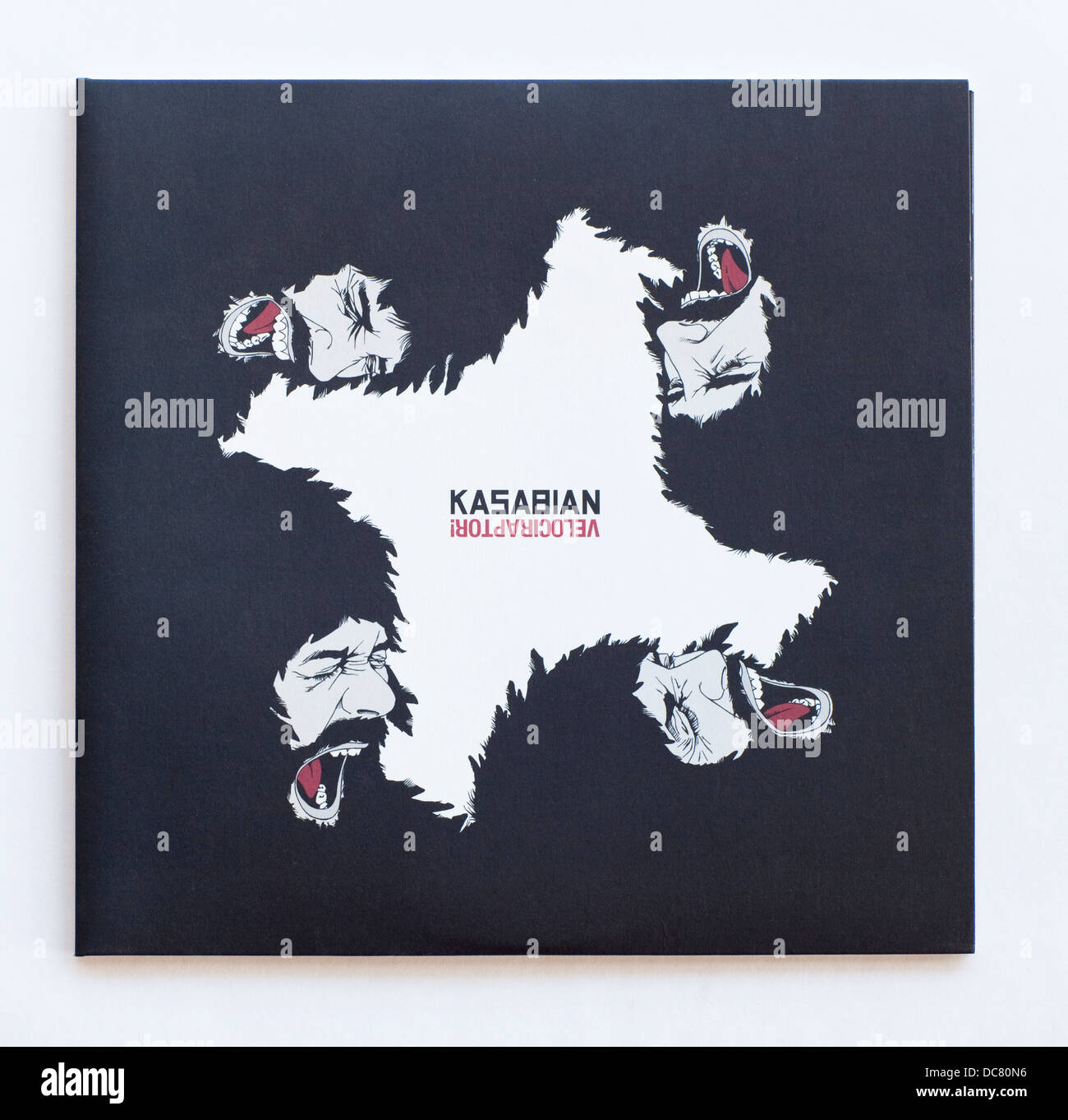 Kasabian - Velociraptor!, Limited edition 10' vinyl 2011 album on RCA/Columbia Records - Editorial use only Stock Photo