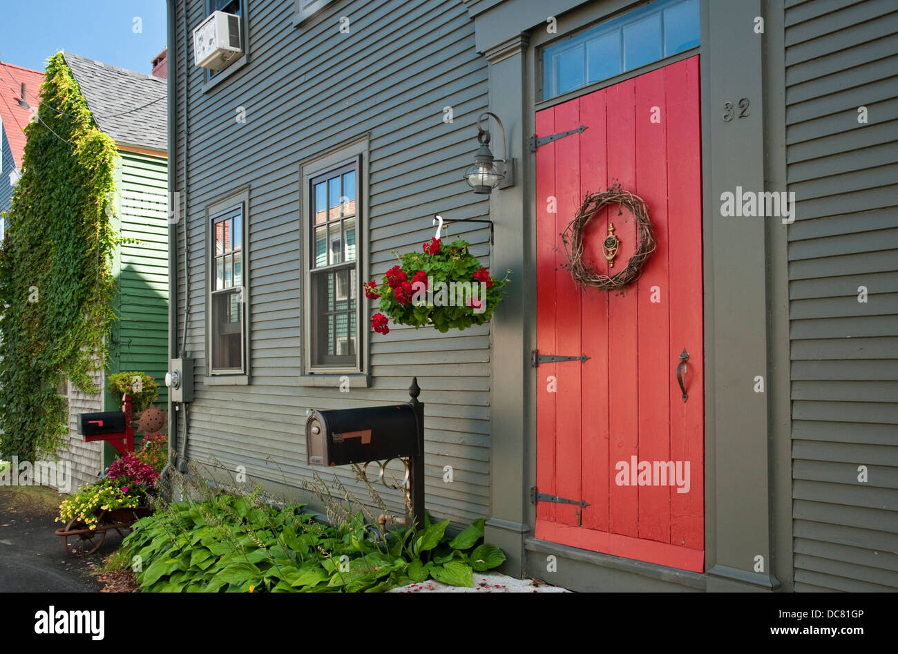 Old Federal Style House at 32 Pickering Street in Portsmouth, New