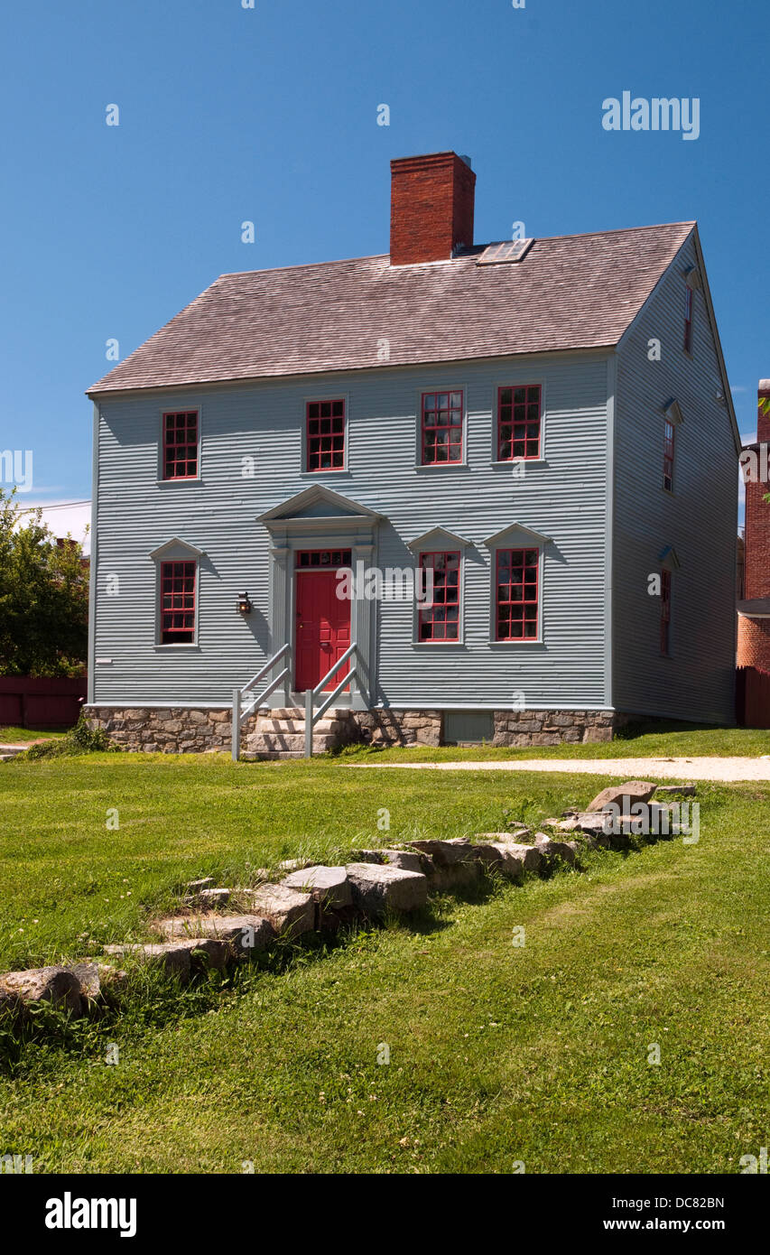 The Wheelright House at Strawberry Banke in Portsmouth, New Hampshire Stock Photo
