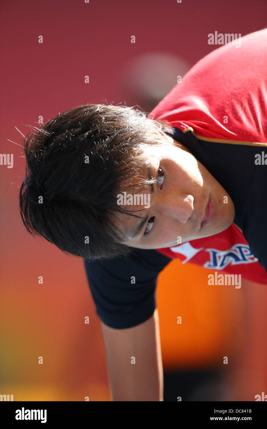 Ryota Yamagata of Japan attends training session ahead of the 14th IAAF ...