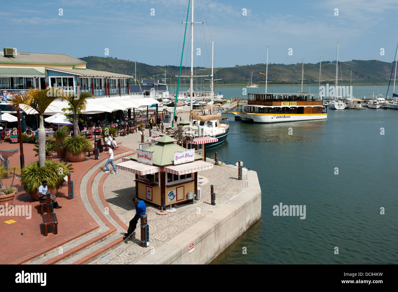 Knysna waterfront, Knysna, Western Cape, South Africa Stock Photo