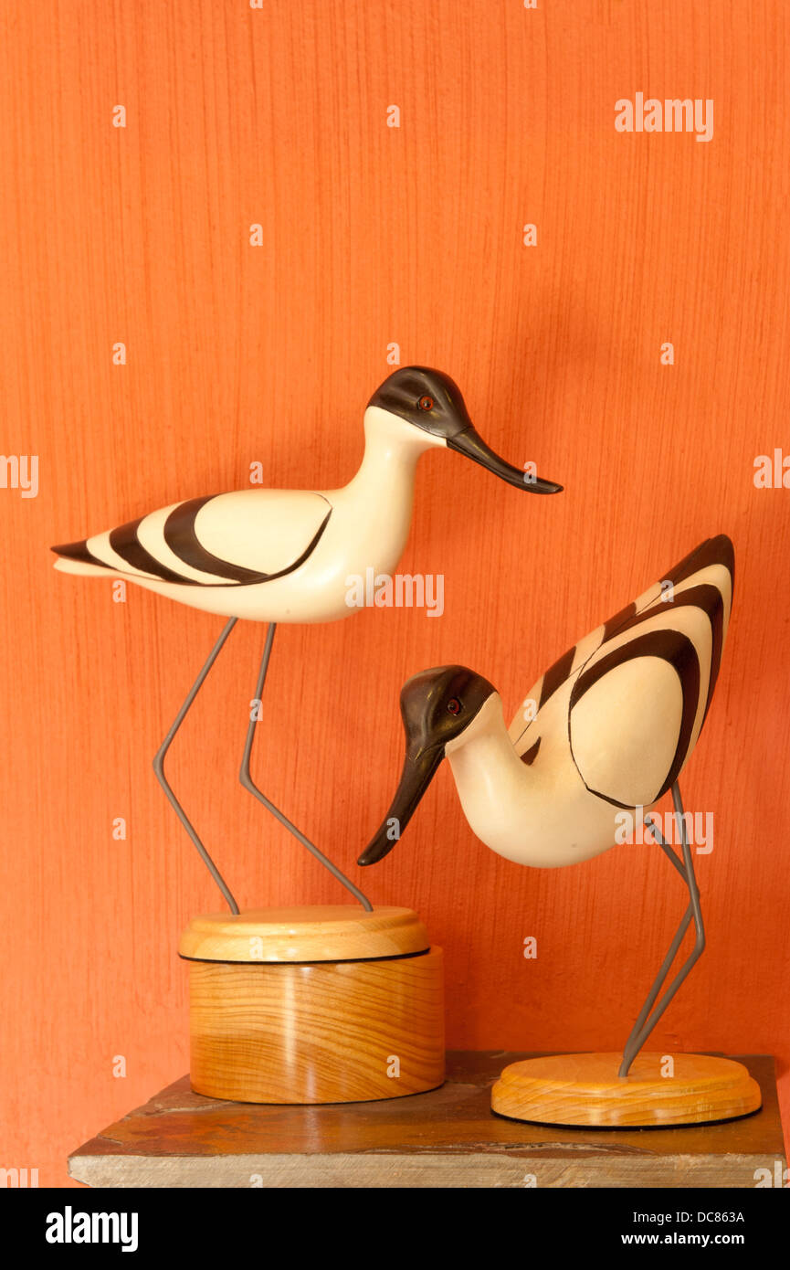 Handcrafted birds for sale at Feathers of Knysna, Knysna, Western Cape, South Africa Stock Photo