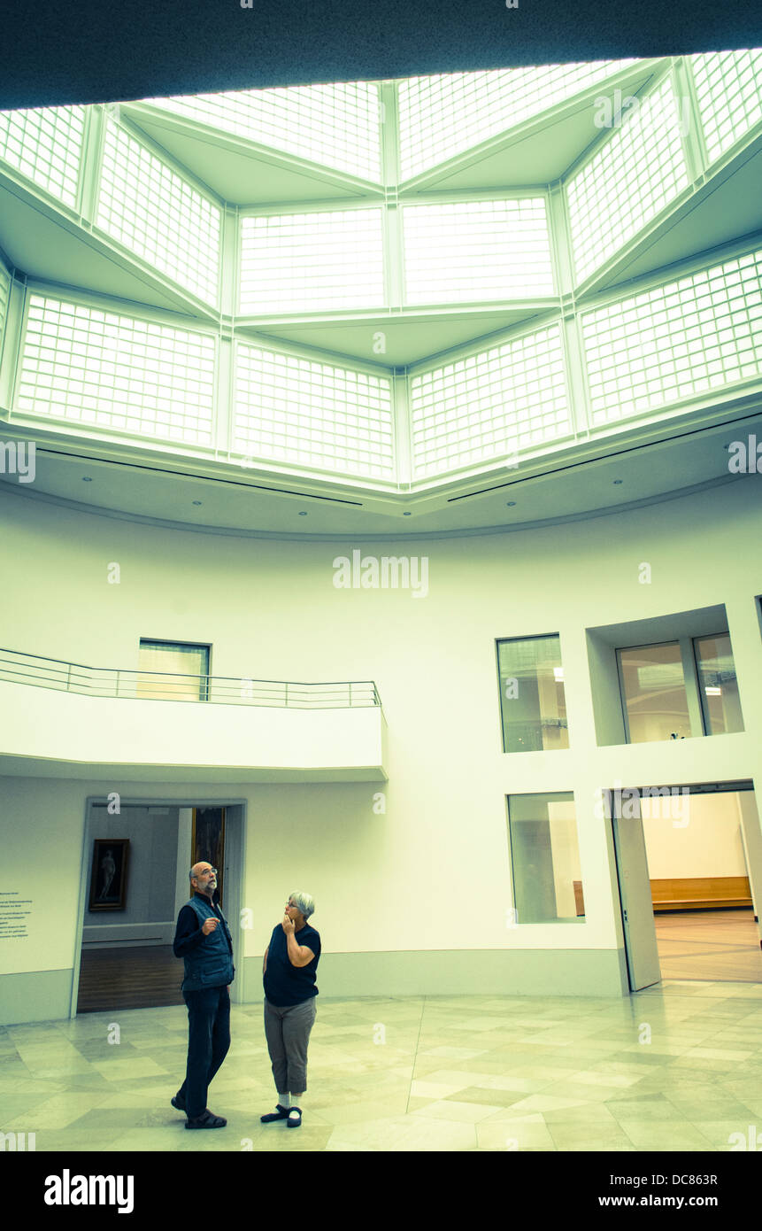 Interior of Gemäldegalerie, an art museum in Berlin, Germany Stock Photo