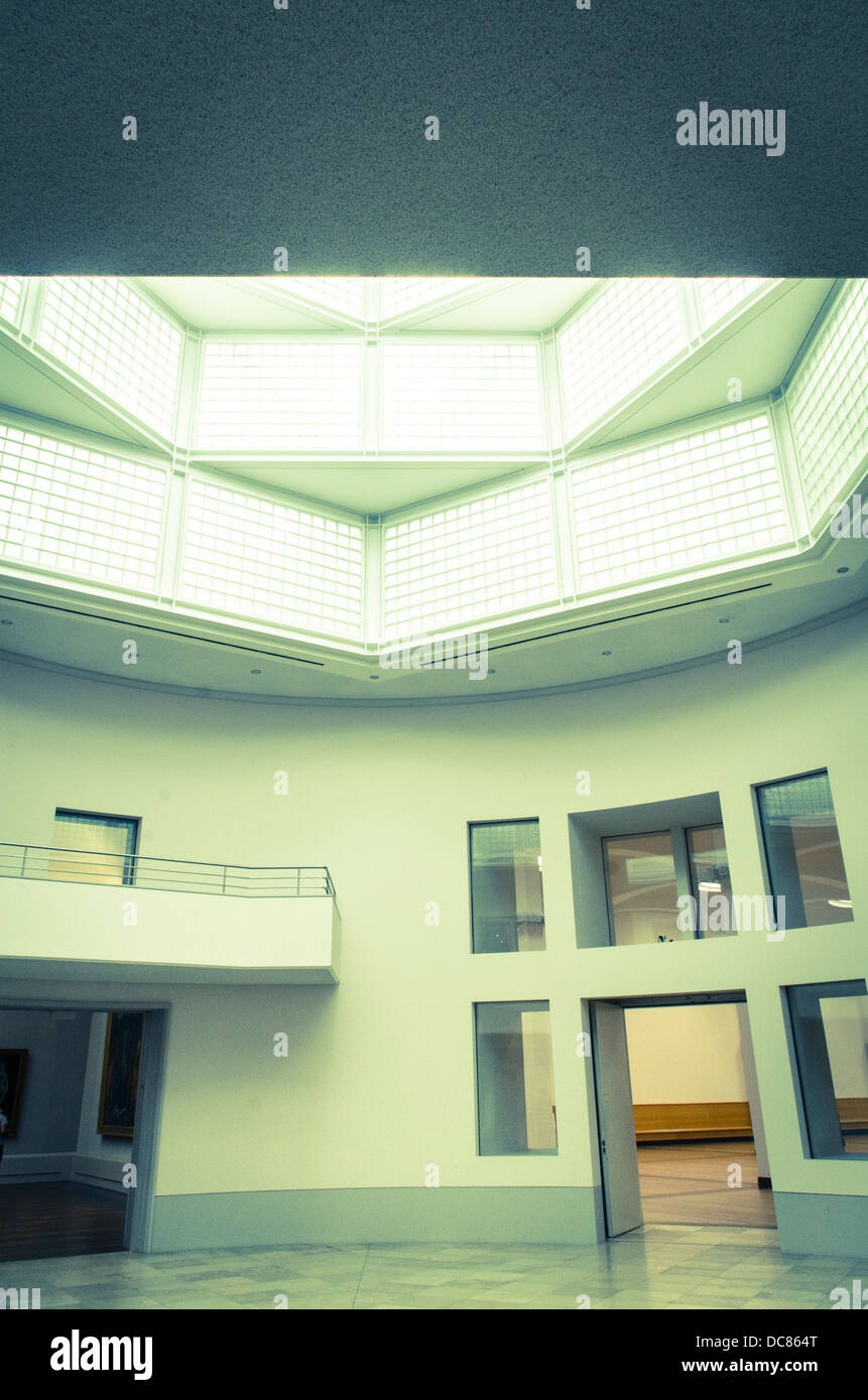 Interior of Gemäldegalerie, an art museum in Berlin, Germany Stock Photo