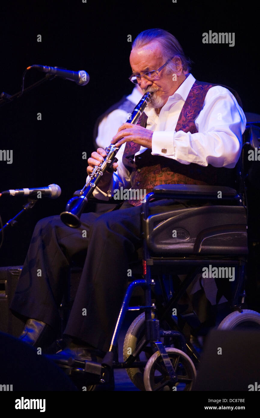 Jazz Legend Mr Acker Bilk Playing Clarinet In A Wheelchair With His ...