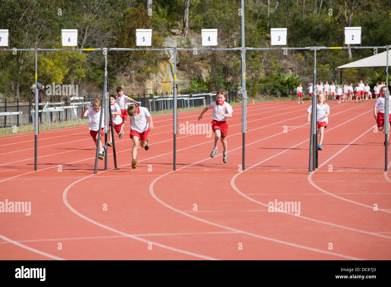 School Routine Race Students running race in school hi-res stock photography and images - Alamy
