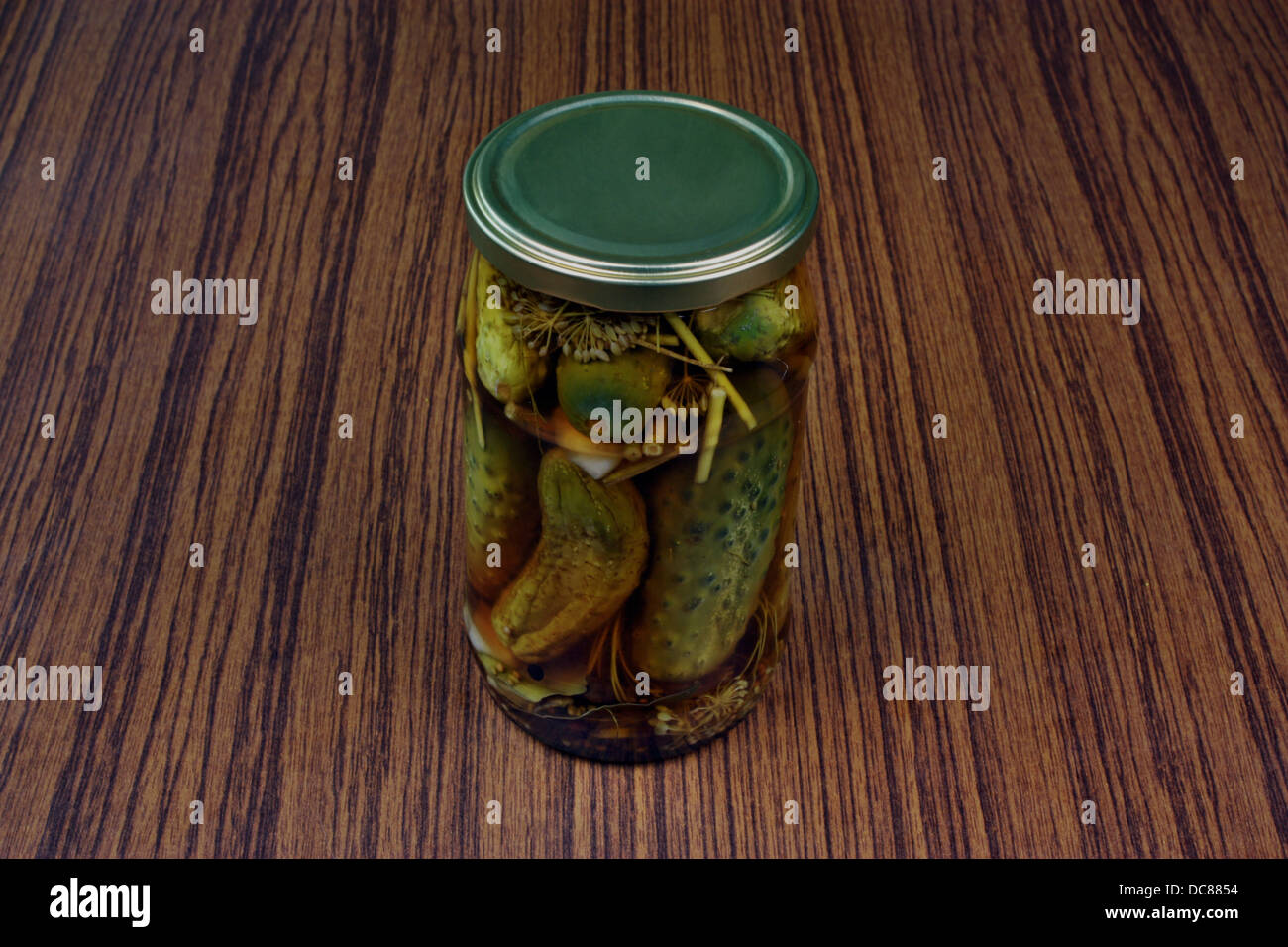 cucumber cucumbers jar pickled gherkin spices Stock Photo Alamy