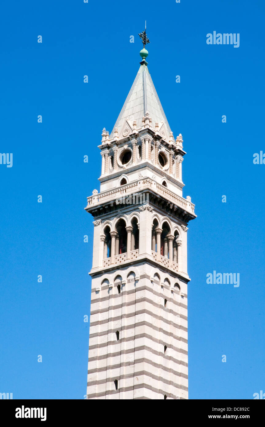 Bell tower. Virgen de Atocha church, Madrid, Spain. Stock Photo