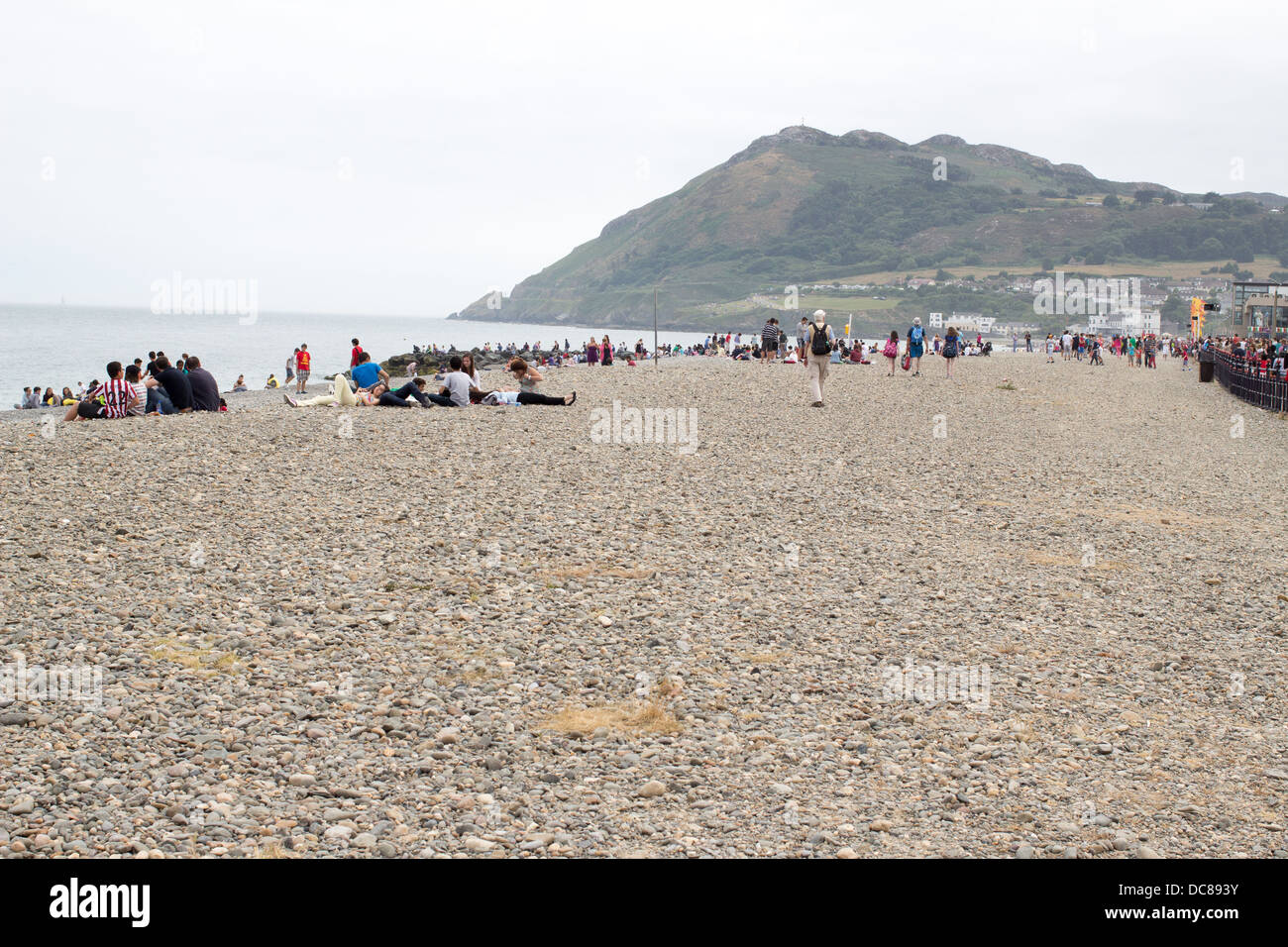 General view of a beach in Bray during the summer. Stock Photo