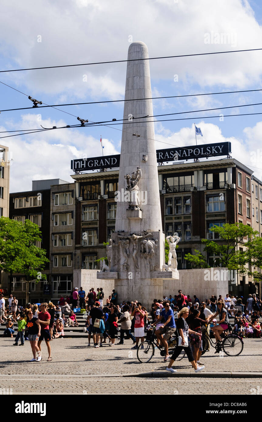 National Monument, Dam Square, Amsterdam Stock Photo