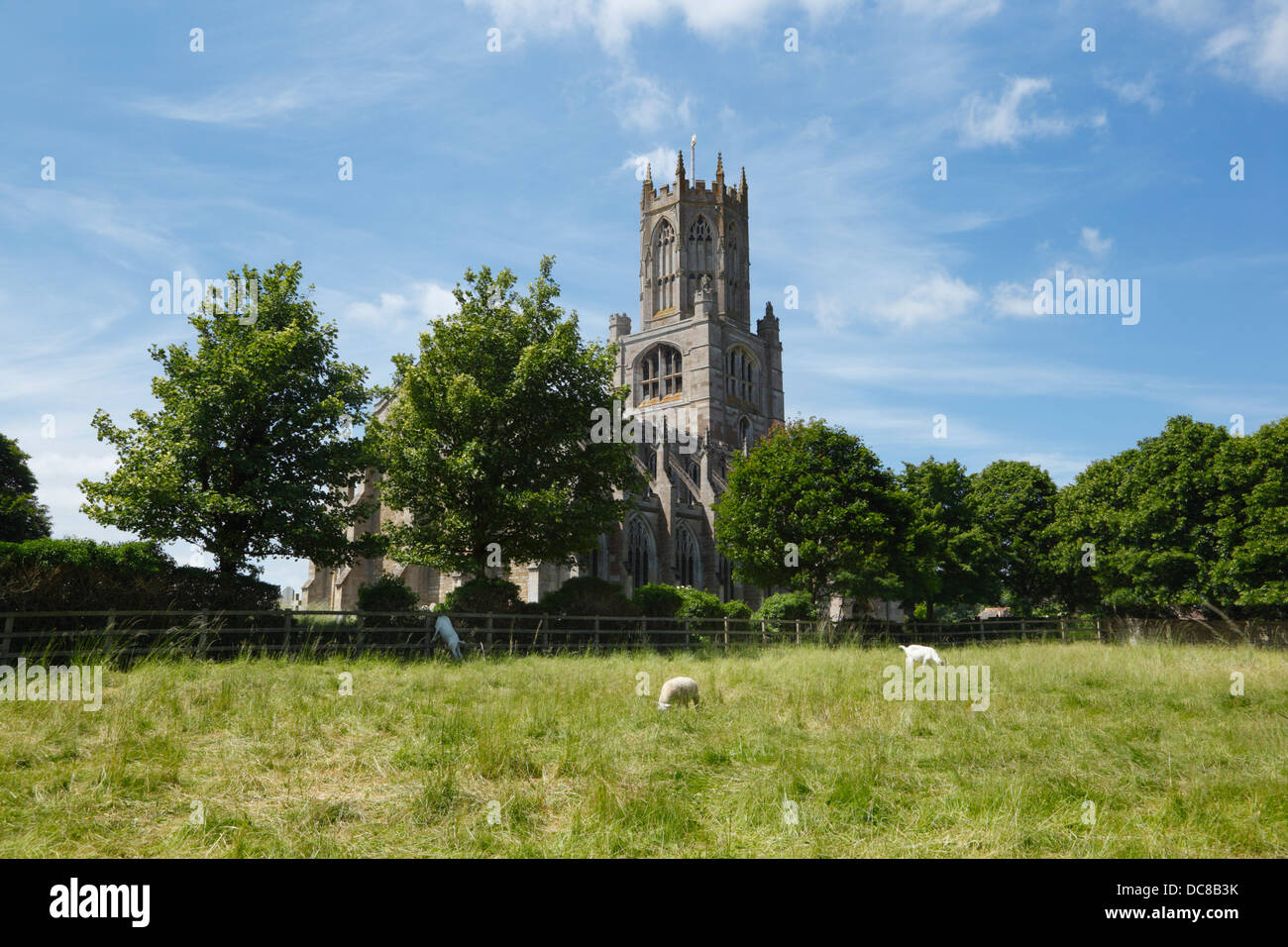 Church of St Mary and All The Saints at Fotheringhay. Northamptonshire. England. UK. Stock Photo