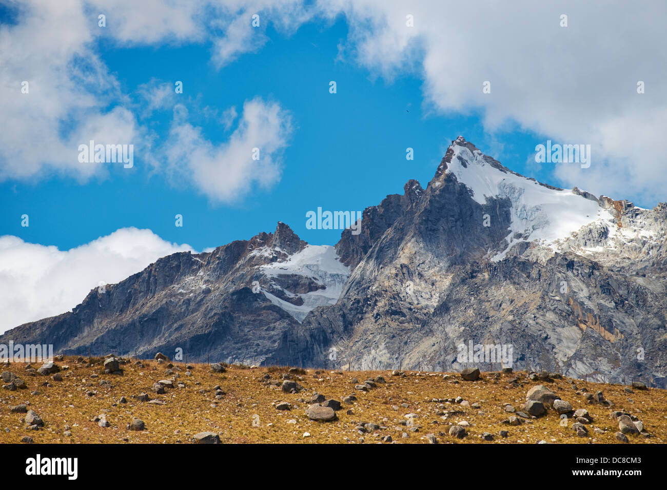 in the Peruvian Andes, South America. Stock Photo