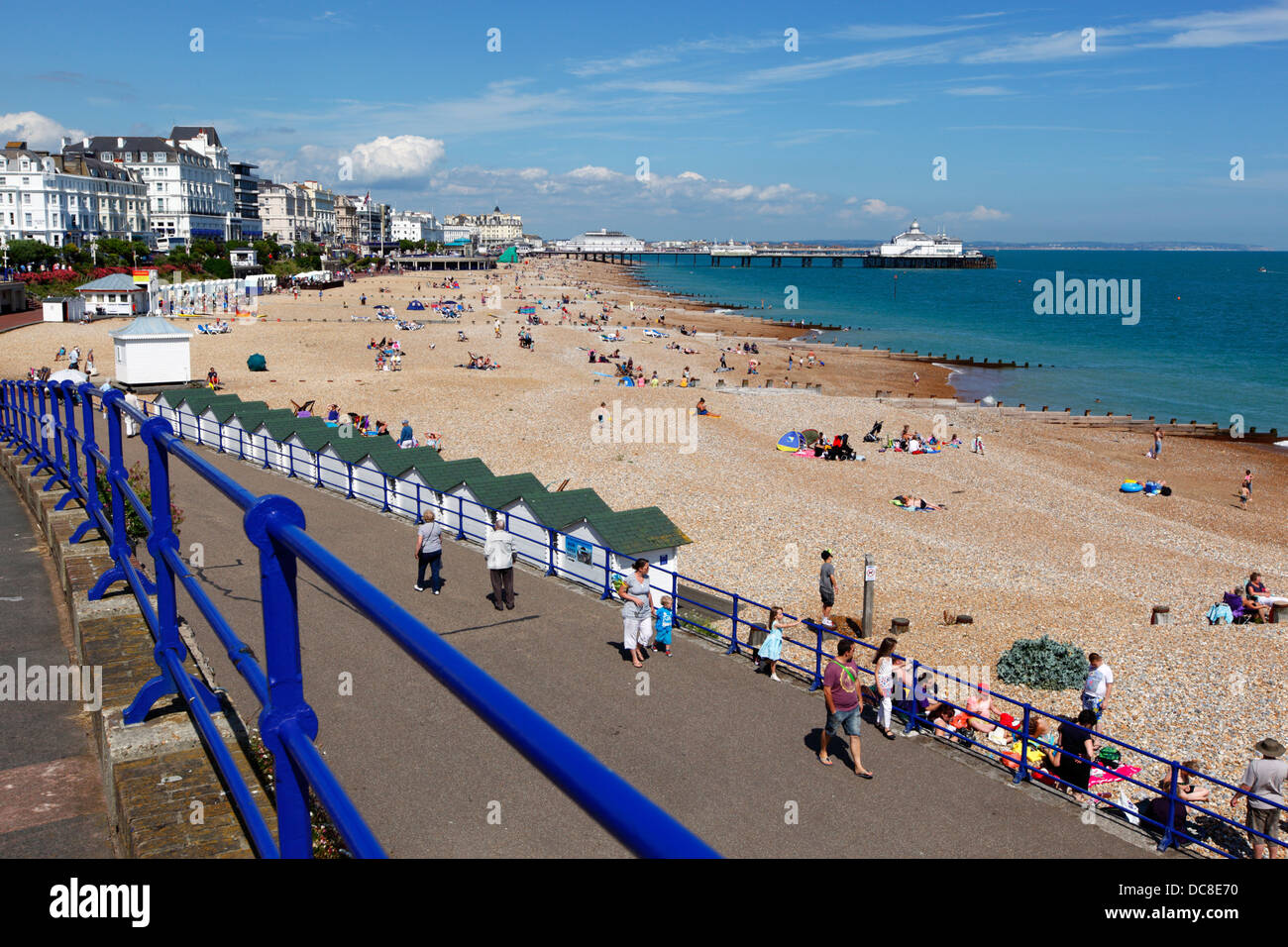 Eastbourne Beach And Pier East Sussex England UK Stock Photo Alamy