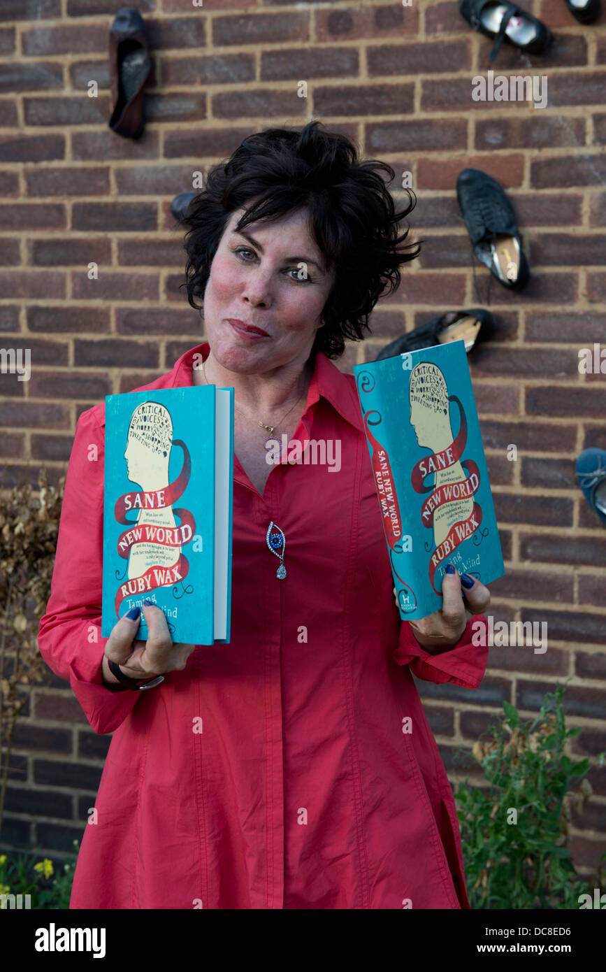 Ruby Wax appears and signs her latest book at St Clements Hospital, Mile End, London, plays host to the Shuffle Festival. Stock Photo