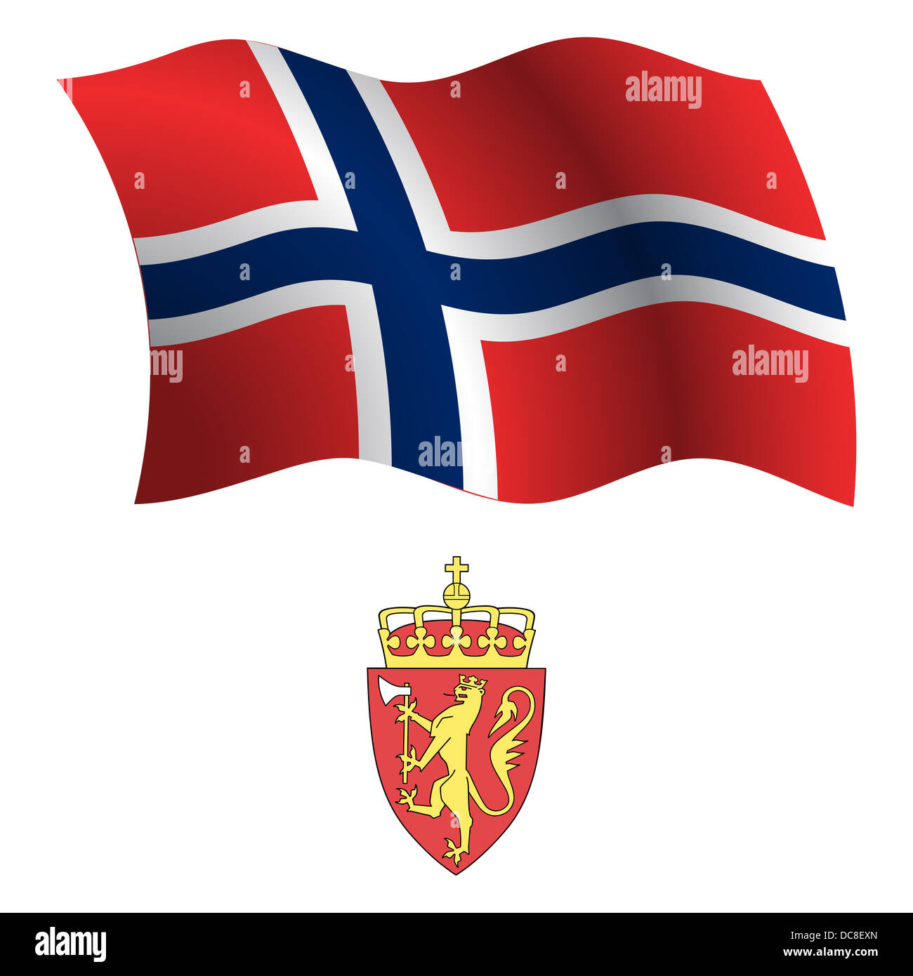 Norway flag coat arms hi res stock photography and images Alamy